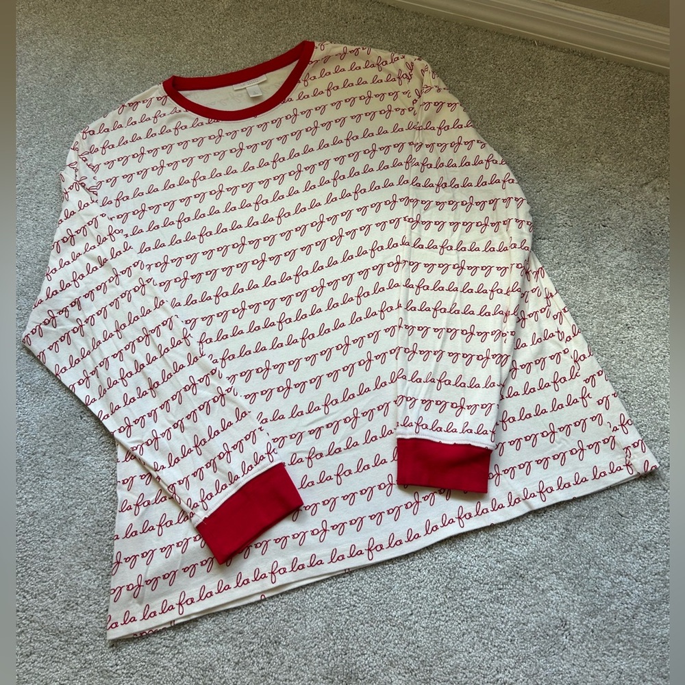 Men’s LC Lauren Conrad Fa La La Christmas Family Pajama Set, size Large - Picture 5 of 6